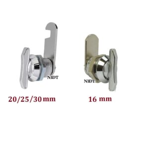 10Pcs/Lot Chrome Black Zinc Alloy Keyless Thumb Cam Lock File Cabinet Desk Toolbox Mailbox