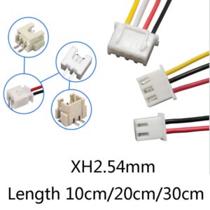 10pcs JST XH 2.54 2/3/4/5/6 Pin Pitch 2.54mm 10cm/20cm/30cm Length Connector male Plug Wire Cable 26AWG Without terminal