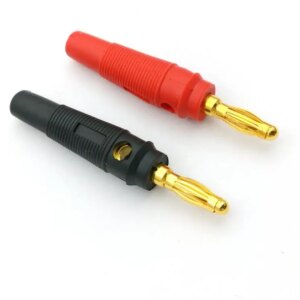 10pcs new Gold plated Plated 4mm Banana Plug for Audio Speaker Connectors