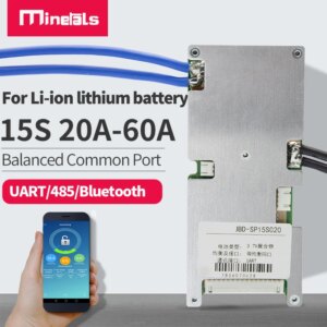 15S BMS bluetooth 485/UART polymer common port with balanced protection board polymer Charge and discharge protection smart BMS