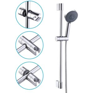 19-25mm Universal Adjustable Hand Shower Rail Head Slider Holder Slide Bar Slider Stable Clamp Bathroom ABS