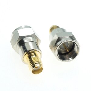 1Pcs F-Type Male to SMA Female 50-ohm Coax Antenna RF Adapter