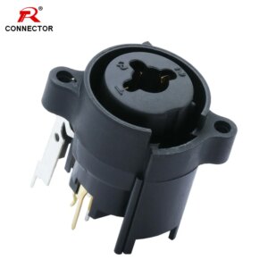 1pc Combo XLR&6.35mm Jack Connector,Panel Mount Chassis Connector for Microphone/MIC/Audio/Video System,Zinc Alloy+Pure Copper