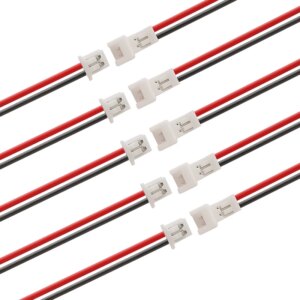 20/10/5/2/1Pair Jst Wire Cable Connector JST PH 1.25mm 2 Pin Micro Male Female Connector Jack Plug Connectors 15CM Wires