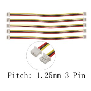 20/10/5Pcs 3P JST Cable Connector Micro JST PH 1.25mm 3 Pin Double Female Plug Connectors With Wire Cables 10CM 15CM 20CM 30CM
