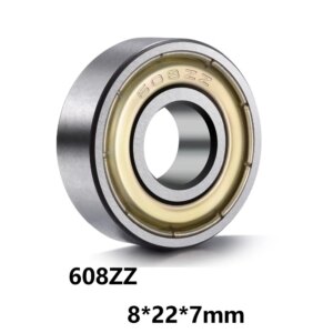 20/10/5pcs 608ZZ Bearing Steel Double Shielded Deep Groove Miniature Ball Bearings 608-ZZ 8x22x7mm ZZ High Quality High Speed