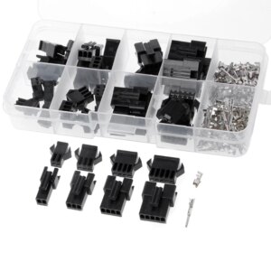 20 Sets SM 2.54mm Pitch 2P 3P 4P 5P Female Male Header Connectors Adaptor