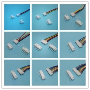 20 Sets XH 2.54mm 10cm 2/3/4/5/6/7/8/9/10/12 Pin Female Wire Straight Plug L:100mm