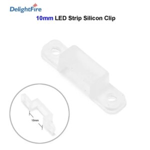 200pcs Silicon LED Light Strip Mounting Bracket Fixing Clip For Fixing 10mm Wide Waterproof 3528 5050 LED Light Strip