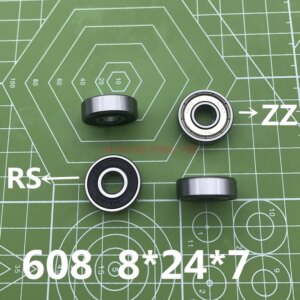 2019 Real 608zz 608rs Bearing 8*22*7 Mm ( 10 Pcs ) Abec-7 Skate Stroller Miniature 608 Zz 608-2rs Ball Roulement A Bille 608z