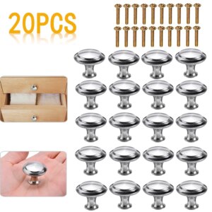 20Pcs/lot Mushroom Cabinet Knob Set Replaceable Furniture Cabinet Drawer Cupboard Handles Pulls Kitchen Door Knob DIY Hardware