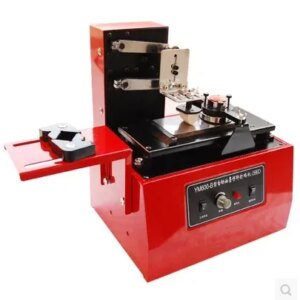 220V Desktop electric pad printer machine Printing machine for product date, small logo print + cliche plate +rubber pad