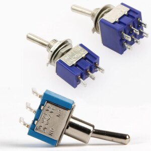 2PCS 6mm Switches Miniature Toggle Switch Single Pole Double Throw Mini Waterproof Cap Smart Micro Switch Electronic Gadgets 6A
