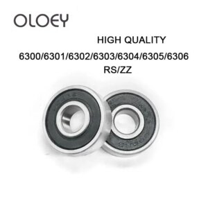 2Pcs Deep Groove Ball Bearing 6300 6301 6302 6303 6304 6305 6306 2RS ZZ Rubber Sealed Bearing Steel Miniature Bearing Metal