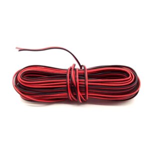 2pin Wire 10M 100M Electric 22AWG 12V/24V Extension Cable Cord Red Black 2 Wire Stranded Tinned Copper for LED Strip Power Wire