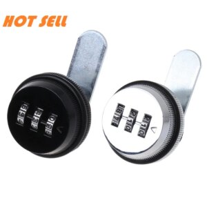 3-Digit Combination Mailbox Lock 7/8" Rotary Tongue Cam Lock for Cabinet Drawer