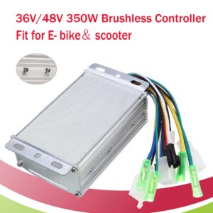 36V/48V 350W Brushless Controller For E- bike Scooter With/Without Hall Motor Electronic 10.5 x 6.5 x 3.5 cm Controller Sensors