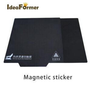 3D Printer Parts New Magnetic Heat Bed Sticker 150/200/214/220/235/310mm Flexible Plate Tape For Square Heat Bed Surface Sticker