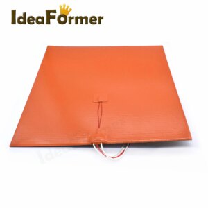 3D Printer Silicone Heating Pad Hot Bed 220*220/235*235/300*300/310*310/400*400mm 24V/110V/220V 200-800W 3M adhesive+thermistor.