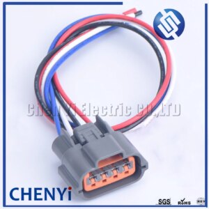 4 Pin (2.2) Gasoline Pump Plug Alternator Repair Connector oxygen sensor plug For Nissan Mitsubishi 6098-0144 With 30cm harness