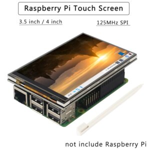 4 inch 3.5 inch Touch Screen for Raspberry Pi 4B/3B+/3B 125MHz SPI LCD Display for Raspbian/Ubuntu/Kali/Retropie
