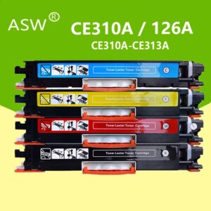 4Pcs CE310 CE310A -313A 126A 126 Compatible Color Toner Cartridge For HP LaserJet Pro CP1025 M275 100 Color MFP M175a M175nw