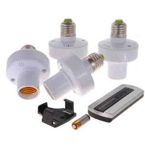 4pcs E27 Wireless Remote Control Light Lamp Bulb Holder Cap Socket Switch US SHIP Incandescent Less than 1000W Favorable Price