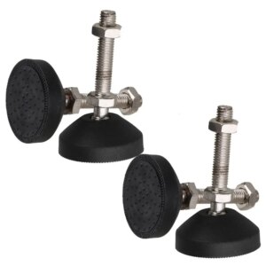 50mm Dia Nylon Base M10 x 50mm Threaded Universal Joint Adjustable Levelling Feet Furniture Glide Pad Every pack 10 or 6or 4Pcs