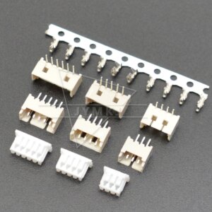 50pcs MICRO JST 1.25 2/3/4/5/6 pin connector 1.25MM PITCH Horizontal Straight pin header / Housing / terminal 1.25-2p/3p/4p/5p