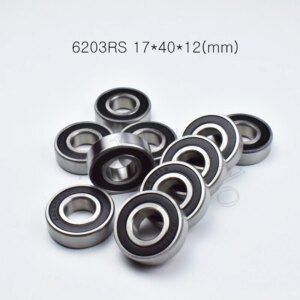 6203RS 17*40*12(mm) 1Piece bearings ABEC-5 rubber sealing bearings 6203 6203RS chrome steel deep groove bearing
