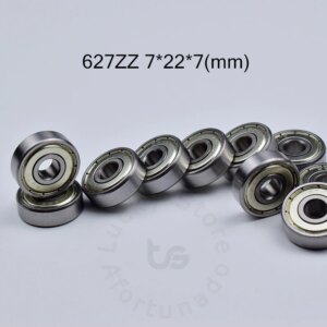627ZZ 7*22*7(mm) 10pieces bearing ABEC-5 10pcs metal Sealed Bearing 627 ZZ chrome steel deep groove bearing