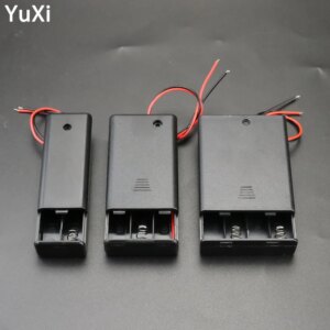 AAA Battery Holder Case Box With Leads ON/OFF Switch Cover 2 3 4 Slot Standard Battery Clip Holder For DIY Battery Compartment