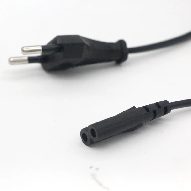 AC us eu black 8-tail power cable
