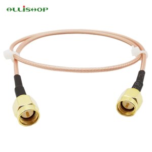 ALLiSHOP SMA Male To SMA male RG316 cable assembly Jumper Pigtail 5cm/10/15/30/50cm/1m SMA plug Crimp FPV RG316 Cable 50ohms