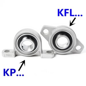 Aleación de Zinc, diámetro de 8mm a 30mm, rodamiento de bolas, soporte montado en bloque Kfl08 Kfl000 Kfl001 Kp08 002 003 004