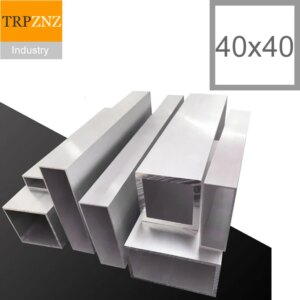 Aluminum alloy square tube profile,Side length 40mm,thick 1,2,3mm rectangular pipe,Aircraft model skeleton, decoration materials
