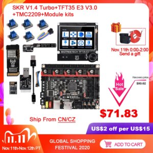 BIGTREETECH BTT SKR V1.4 Turbo Control Board TMC2209 UART TFT35 E3 V3.0 WIFI Module DCDC MODE SD Cloud For ender 3 Upgrade MKS