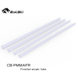 BYKSKI 4PCS/Lot Hard /PMMA / Acrylic Tube Matte Frosted Rigid Pipe ( OD12mm / OD14mm / OD16mm ) + 2mm Thickness + 50cm Length
