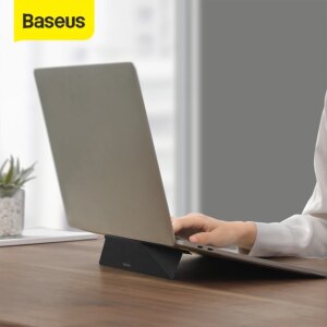 Baseus Foldable Laptop Stand for MacBook Air Pro Adjustable Aluminum Laptop Riser Portable Notebook Stand Ultra Thin Book Stand