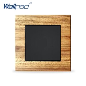 Blank Panel Fill Blank of the Wall No Function Wallpad Luxury Wall Light Switch Wooden Switches