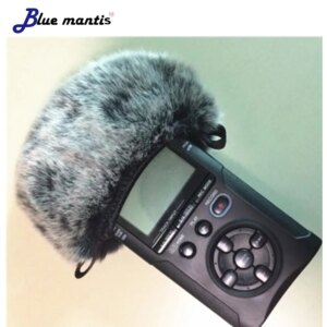 Blue Mantis Outdoor Artificial Fur Wind Microphone Cover Muff Windscreen Sleeve Shield For Tascam Dr40 Dead cat for Tascam DR40