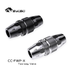 Bykski Double sided Water Stop Valve Boutique Quick Cut off Water Valve Hard Tube Water Cooling Fitting
