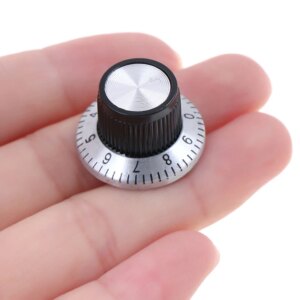 C-3 4MM 23X14 Knob With A Digital Scale Metal Surface Potentiometer Knob 6MM