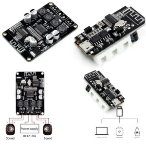 CT14 3.7V 5V 3W Digital Audio Amplifier Board Double Dual Plate DIY Bluetooth Speaker Modification Sound Music Module Micro USB