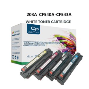 Civoprint LaserJet Pro M254 M254dw 254nw 203A CF540A CF541A CF542A CF543A compatible for HP white laser printer toner cartridge