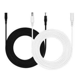 DC Power Extension Cable 2.1mmx5.5mm Adapter 5M 10M 20M Extension Cord Power Cord for CCTV IP Security Camera Led Strip Lights