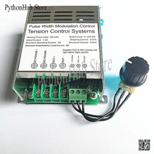 DC24V Magnetic Powder Clutch Brake Controller Tension Adjustment Board Supports PLC Simulation 0-10V Control PWM Control