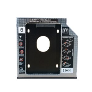 DM HDD Caddy DW127S 12.7mm Aluminum Optibay SATA 3.0 Hard Disk Drive Box Enclosure DVD Adapter 2.5 SSD 2TB For Laptop CD-ROM