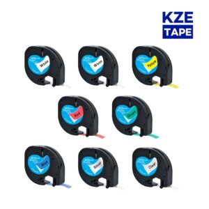 Dymo Letratag tape 12267 91201 91200 12mm Plastic Tapes Label Tape ribbon tape Compatible Dymo Label printer LT-100H LT-100T