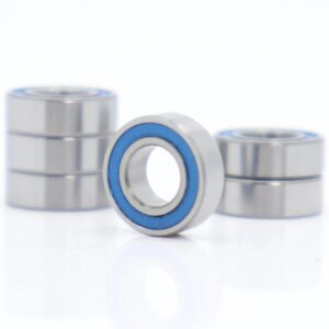 FUSHI R166-2RS Bearings Blue Sealed Inch Size , 6 Pcs ABEC-3 R166RS Shaft Ball Bearing R166 Parts For Hobby RC Car Truck